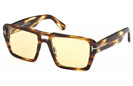 Gafas de Sol - Tom Ford - FT1153 REDFORD - 52E  STRIPED BROWN // BROWN PHOTOCHROMATIC