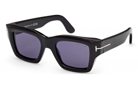 Gafas de Sol - Tom Ford - FT1154 ILIAS - 01V  SHINY BLACK // BLUE