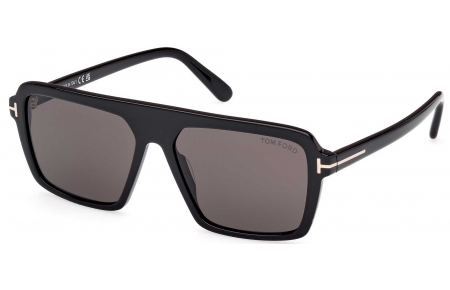 Gafas de Sol - Tom Ford - FT1176 VINCENT - 01A  SHINY BLACK // GREY