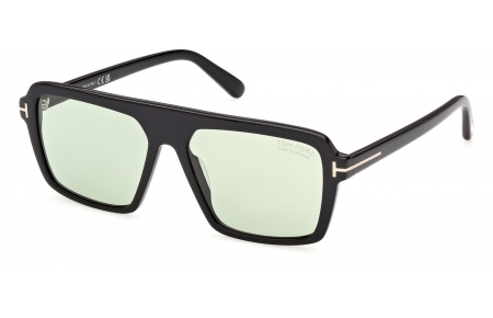 Gafas de Sol - Tom Ford - FT1176 VINCENT - 01N  SHINY BLACK // GREEN PHOTOCROMIC