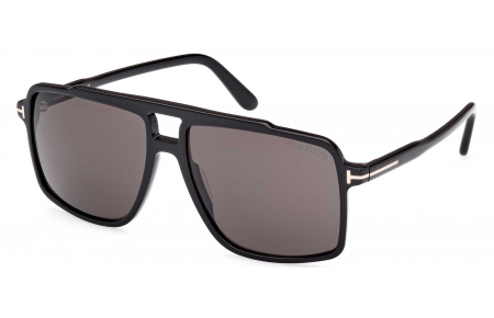 Gafas de Sol - Tom Ford - FT1177 KEMP - 01A  SHINY BLACK // GREY