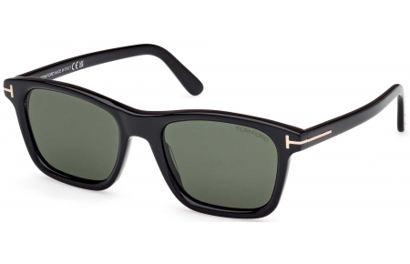 Gafas de Sol - Tom Ford - FT1179 BARRON - 01N  SHINY BLACK // GREEN