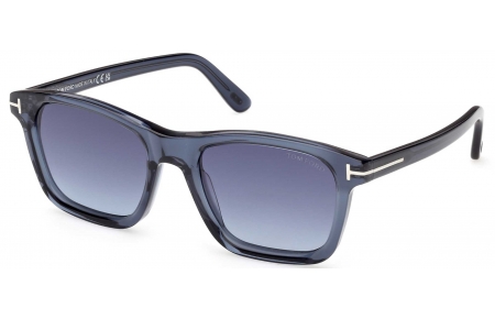 Gafas de Sol - Tom Ford - FT1179 BARRON - 90W  SHINY BLUE // BLUE GRADIENT