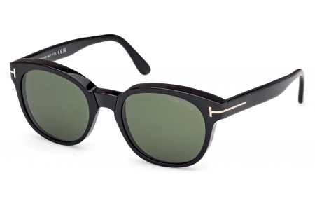Gafas de Sol - Tom Ford - FT1180 MERT - 01N  SHINY BLACK // GREEN