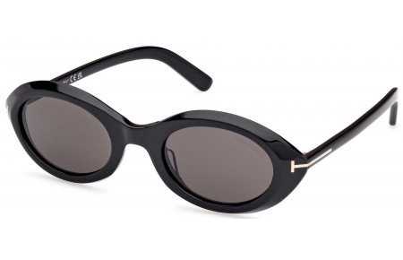 Gafas de Sol - Tom Ford - FT1186 CARMEN - 01A   SHINY BLACK // GREY