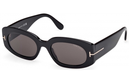 Gafas de Sol - Tom Ford - FT1187 CIELLE - 01A  SHINY BLACK // GREY