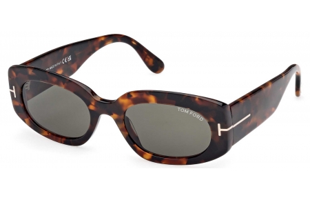 Gafas de Sol - Tom Ford - FT1187 CIELLE - 52N DARK HAVANA // GREEN