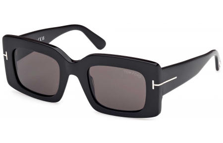 Gafas de Sol - Tom Ford - FT1188 BRIGITTA - 01A  SHINY BLACK // GREY