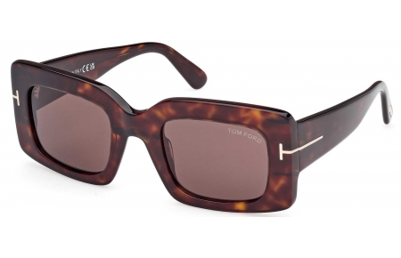 Gafas de Sol - Tom Ford - FT1188 BRIGITTA - 52E  DARK HAVANA // BROWN