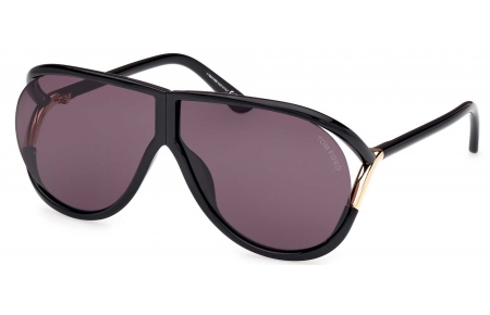 Gafas de Sol - Tom Ford - FT1197 AXEL - 01A  SHINY BLACK // DARK GREY