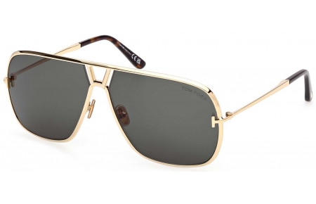Gafas de Sol - Tom Ford - FT1204 STAVROS - 30N  SHINY GOLD // GREEN