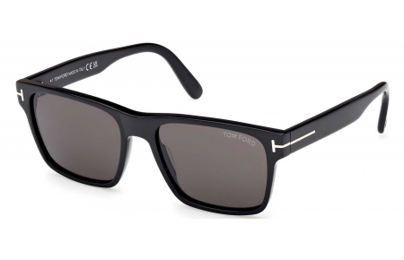 Gafas de Sol - Tom Ford - FT1205 CALDER - 01A  SHINY BLACK // GREY