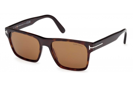 Gafas de Sol - Tom Ford - FT1205 CALDER - 52E  DARK HAVANA // BROWN