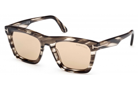 Gafas de Sol - Tom Ford - FT1207 LELIO - 56E  LIGHT BROWN PRINT // LIGHT BROWN