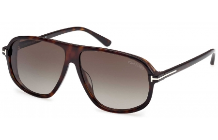 Gafas de Sol - Tom Ford - FT1208 GUILLAUME - 52K  DARK HAVANA // ROVIEX GRADIENT