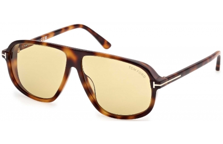 Gafas de Sol - Tom Ford - FT1208 GUILLAUME - 53E  HAVANA // LIGHT BROWN