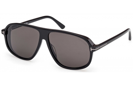 Gafas de Sol - Tom Ford - FT1208-N GUILLAUME - 01A  SHINY BLACK // GREY