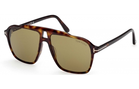 Gafas de Sol - Tom Ford - FT1209 AUTARI - 52N  DARK HAVANA // GREEN