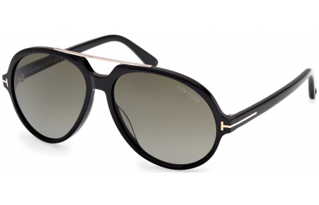 Gafas de Sol - Tom Ford - FT1210 AALTO - 01B  SHINY BLACK // GREY GRADIENT