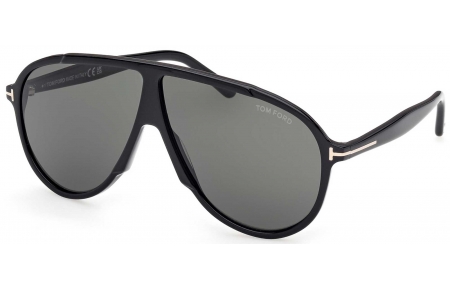 Gafas de Sol - Tom Ford - FT1211 VLADIMIR - 01N  SHINY BLACK // GREEN