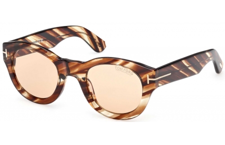 Gafas de Sol - Tom Ford - FT1212 LUCINDA - 55E  STRIPED BROWN // BROWN PHOTOCHROMATIC