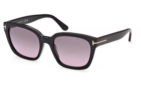 Gafas de Sol - Tom Ford - FT1216 HAYLAY - 01B  SHINY BLACK // GREY GRADIENT