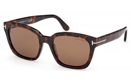 Gafas de Sol - Tom Ford - FT1216 HAYLAY - 52H  DARK HAVANA // BROWN POLARIZED