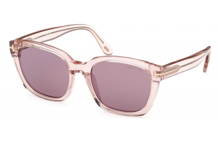 Gafas de Sol - Tom Ford - FT1216 HAYLAY - 72Y  TRANSPARENT PINK // VIOLET