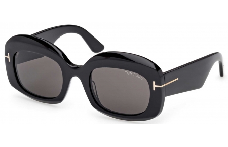 Gafas de Sol - Tom Ford - FT1219 CARMEN-02 - 01A  SHINY BLACK // GREY
