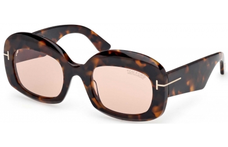 Gafas de Sol - Tom Ford - FT1219 CARMEN-02 - 52Y  DARK HAVANA // VIOLET PHOTOCROMATIC