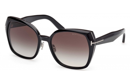 Gafas de Sol - Tom Ford - FT1223 PLUM - 01B SHINY BLACK // GREY GRADIENT