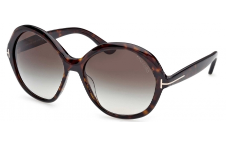 Gafas de Sol - Tom Ford - FT1282 ANNABELLE-02 - 52B  DARK HAVANA // SMOKED GRADIENT