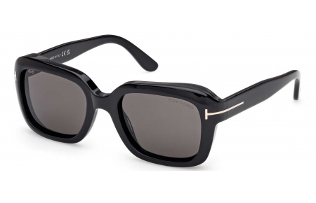 Gafas de Sol - Tom Ford - FT1283 NATALIA-02 - 01A  SHINY BLACK // SMOKED