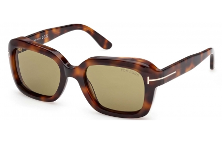 Gafas de Sol - Tom Ford - FT1283 NATALIA-02 - 53N  HAVANA GOLD // GREEN
