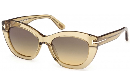 Gafas de Sol - Tom Ford - FT1285 LINDA-02 - 45B  SHINY TRANSPARENT LIGHT BROWN // GREY GRADIENT YELLOW