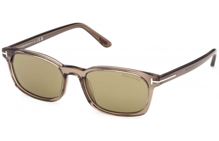 Gafas de Sol - Tom Ford - FT1300 MILES-02 - 45N  SHINY LIGHT BROWN // GREEN