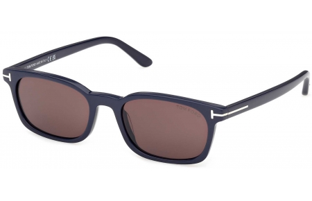 Gafas de Sol - Tom Ford - FT1300 MILES-02 - 90E  SHINY DARK BLUE // BROWN
