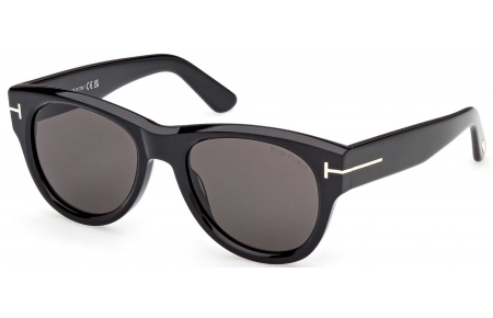 Gafas de Sol - Tom Ford - FT1305 BURTON-02 - 01A  SHINY BLACK // DARH GREY