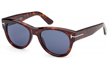 Gafas de Sol - Tom Ford - FT1305 BURTON-02 - 54V  DARK HAVANA // BLUE