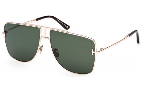 Gafas de Sol - Tom Ford - FT1307 ELIOTT-02 - 28N  SHINY ROSE GOLD // GREEN
