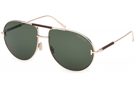 Gafas de Sol - Tom Ford - FT1308 LOU-02 - 28N  SHINY ROSE GOLD // GREEN