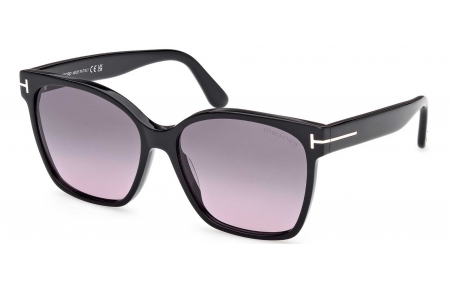 Gafas de Sol - Tom Ford - FT1312 IRIS-02 - 01B  SHINY BLACK // GREY GRADIENT