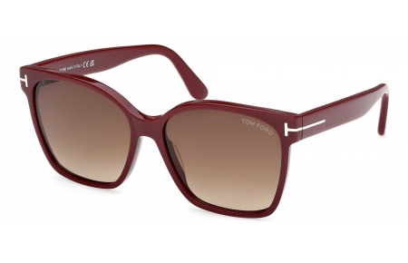 Gafas de Sol - Tom Ford - FT1312 IRIS-02 - 69F  SHINY BORDEAUX // BROWN GRADIENT