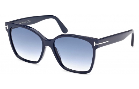 Gafas de Sol - Tom Ford - FT1312 IRIS-02 - 90W  SHINY BLUE // BLUE GRADIENT