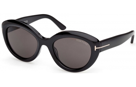 Gafas de Sol - Tom Ford - FT1316 STACY-02 - 01A  SHINY BLACK // GREY