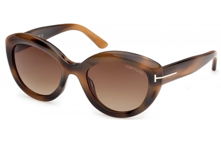 Gafas de Sol - Tom Ford - FT1316 STACY-02 - 55F  HAVANA // BROWN GRADIENT