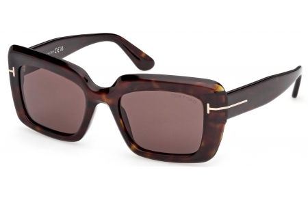Gafas de Sol - Tom Ford - FT1318 LEILA-02 - 52E  DARK HAVANA // BROWN