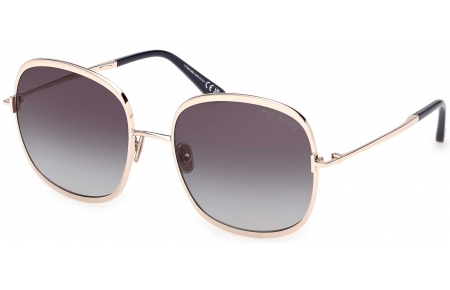 Gafas de Sol - Tom Ford - FT1320 SOFIA-02 - 28W  SHINY ROSE GOLD // BLUE GRADIENT