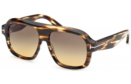 Gafas de Sol - Tom Ford - FT1324 RHONDA-02 - 55B STRIPED BROWN // GREY GRADIENT