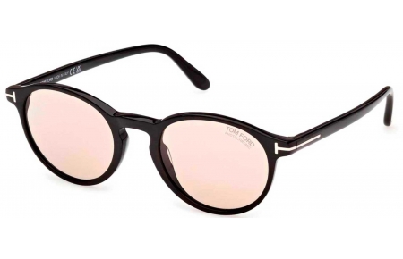 Gafas de Sol - Tom Ford - FT1331 PRESCOTT-02 - 01E  SHINY BLACK // BROWN PHOTOCHROMATIC